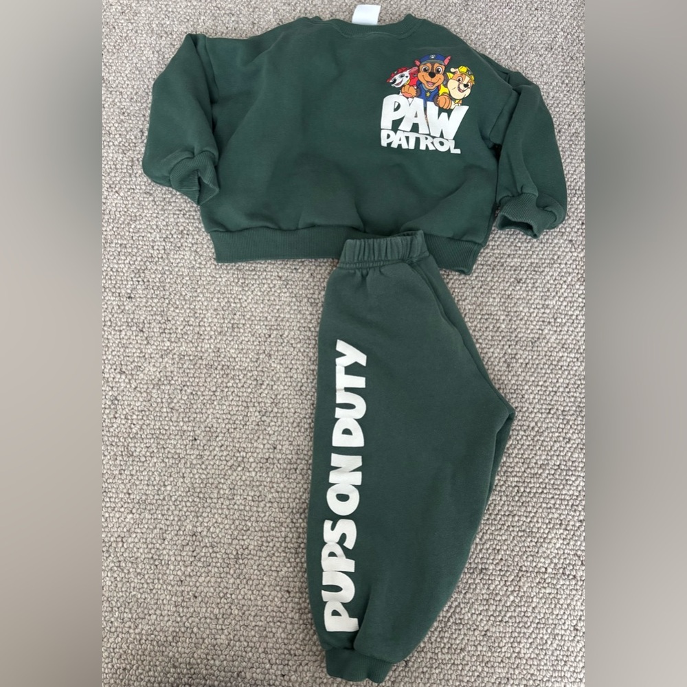 Paw Patrol x Zara Matching Sweater and Jogging Pants size 3T